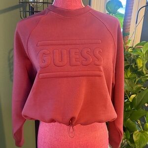 GUESS Women's Burgundy Sweatshirt